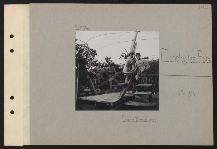 Conchy-les-Pots. Canon de 75 contre avion