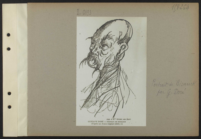 Paris. Portrait de Bismarck par Gustave Doré