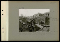Aniche (Compagnie des mines d'). Près Sin-le-Noble. Fosse Notre-Dame détruite par les Allemands. Pont du puits numéro 1