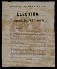 Election d'un Conseiller général : Delabre