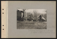 Avricourt. Destructions systématiques par les Allemands : le château, ex QG du prince Eitel, détruit