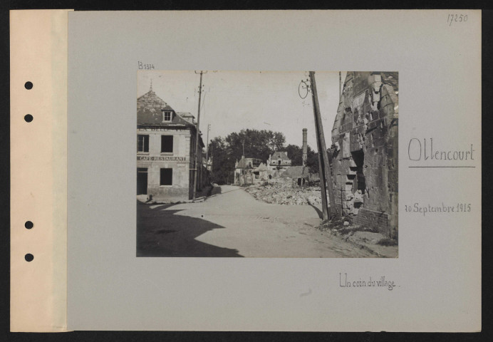 Ollencourt. Un coin du village