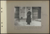 Paris. Conférence des alliés de novembre 1917. Ministère des Affaires étrangères. Arrivée d'un amiral américain