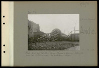 Aniche (Compagnie des mines d'). Près Sin-le-Noble. Fosse Notre-Dame détruite par les Allemands. Le château d'eau