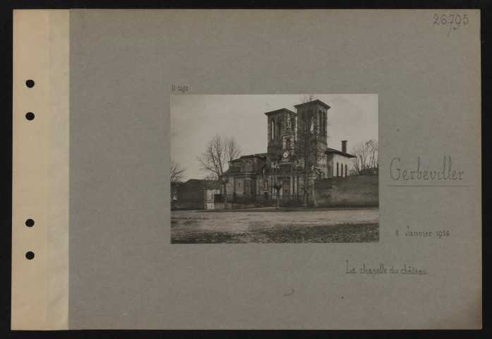 Gerbéviller. La chapelle du château