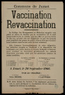 Vaccination Revaccination Contre la variole
