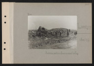 Lassigny. Anciennes positions allemandes devant le village