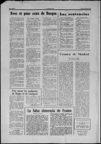 Le Socialiste (1971 : n° 460-505)