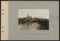 Heudicourt-sous-les-Côtes. Panorama du village occupé par les Allemands
