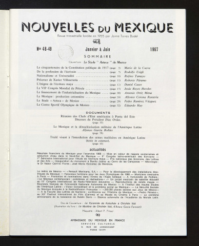 Nouvelles du Mexique - 1967