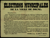 Élections municipales de la ville de Digne