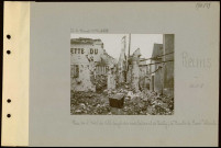 Reims. Place de l'Hôtel-de-ville (angle des rues Salins et de Pouilly) la "Buvette du musée" détruite