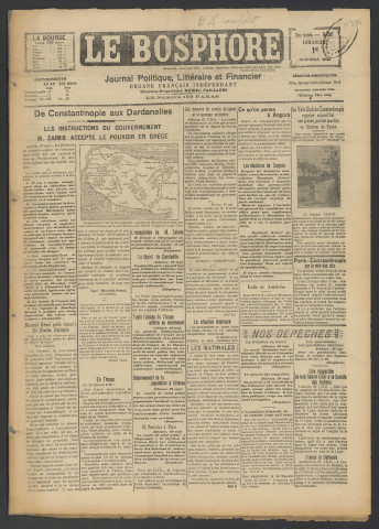 Octobre 1922 - Le Bosphore