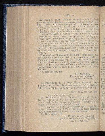 Juin 1906 - Bulletin officiel de la Ligue des Droits de l'Homme