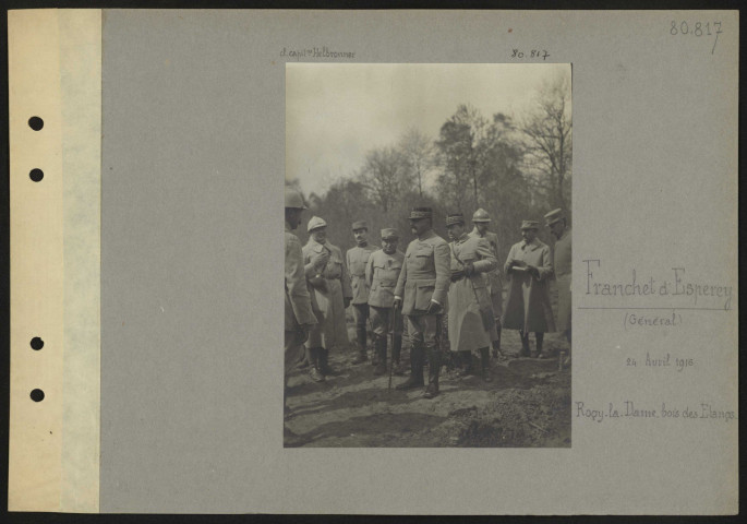 Rogy-la-Dame, Bois des Étangs. Franchet d'Espérey (général)