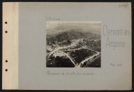 Clermont-en-Argonne. Panorama de la ville pris en avion