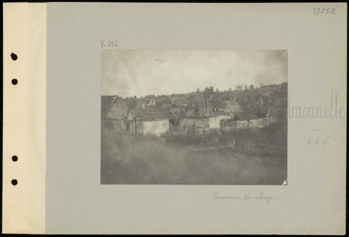 Craonnelle. Panorama du village