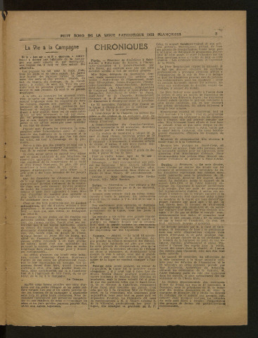 L'Echo de la Ligue patriotique des Françaises - Année 1920