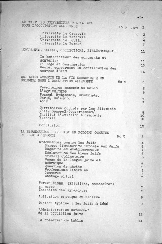 La décade polonaise (1940, n°1 - n°15)  Sous-Titre : Informations sur la Pologne
