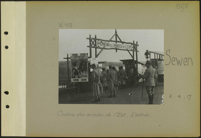 Sewen. Cinéma des armées de l'Est. L'entrée