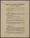 Guerre mondiale 1914-1918. France. Propagande patriotique d'organismes divers