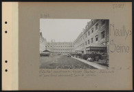 Neuilly-sur-Seine. Hôpital américain. Lycée Pasteur. Bâtiments et pavillons donnant sur le jardin