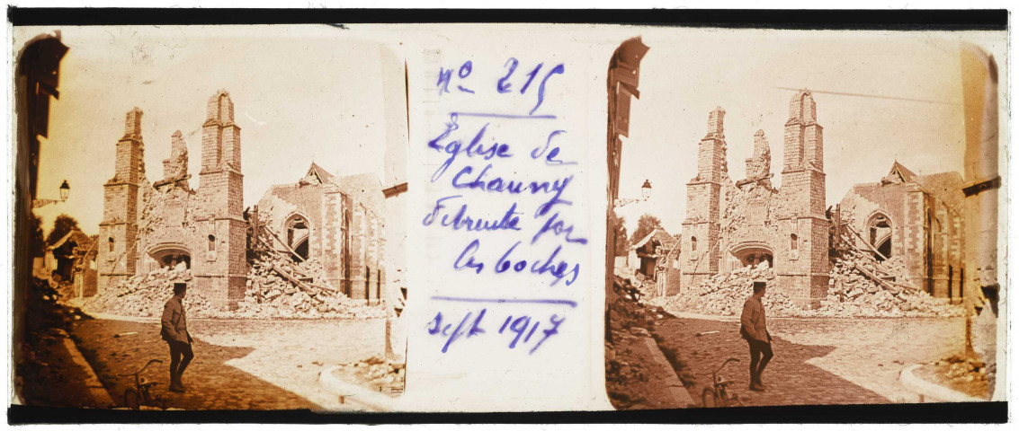 Église de Chauny détruite par les boches
