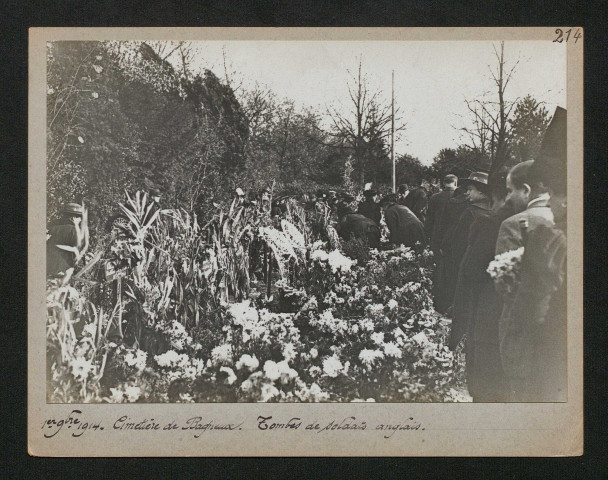 Cimetière de Bagneux. Tombes de soldats anglais