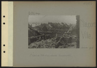 Nieuport-Ville. L'hôtel de ville et ses abords bombardés