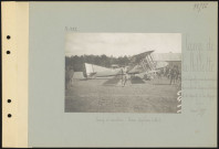 Camp de la Noblette (est de Cuperly, près du carrefour des routes de Suippes à Châlons et de Cuperly à La Cheppe). Camp d'aviation. Avion triplace Letort
