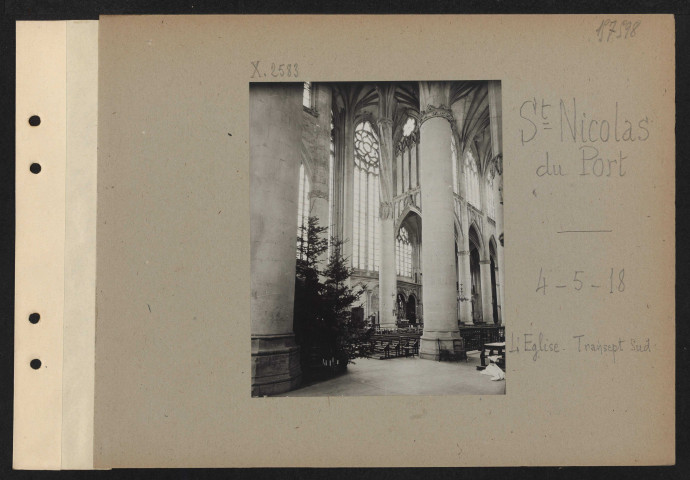 Saint-Nicolas-de-Port. L'église. Transept sud