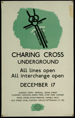 Charing Cross Underground : all lines open all interchanges open