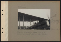 Le Bourget. Champ d'aviation. Spad armé d'un canon et monté par le sous-lieutenant Fonck