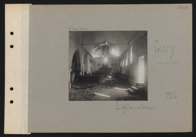 Gury. L'église : intérieur