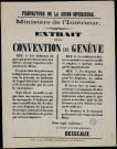 Ministère de l'Intérieur : Extrait de la convention de Genève