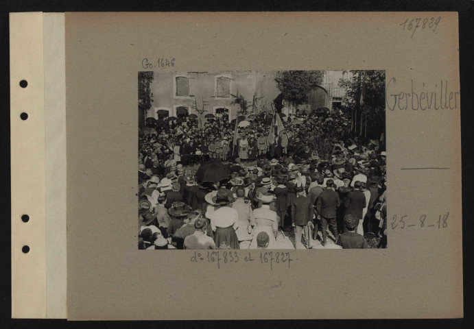 Gerbéviller. Cf. n° 167833 et 167827