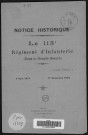 Historique du 115ème régiment d'infanterie