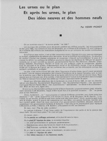 Cahiers de l’Union fédérale des combattants (1936 : n° 92-113). Sous-Titre : Journal de combattants pour tous les Français. Autre titre : Devient : Les heures de la guerre