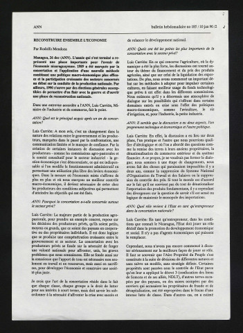 Bulletin hebdomadaire - 1990