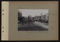 Gerbéviller. Rue incendiée par les Allemands en 1914