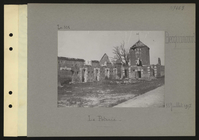 Becquincourt. La poterie