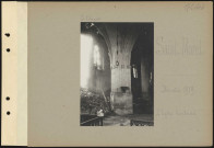 Saint-Morel. L'église bombardée
