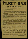 Elections du 2 juillet 1871 : Ma candidature... Edmond de Pressensé