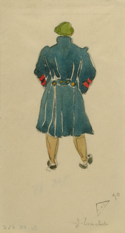 Types français (de dos). Güstrov, juillet 1915