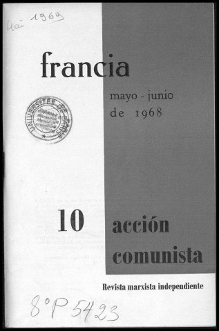 Acción comunista (1969; n° 10-11)