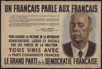 Un Français parle aux Français… Tous unis avec le parti communiste français