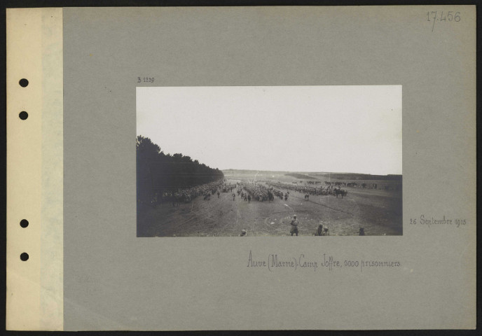 Auve (Marne). Camp Joffre, 5000 prisonniers