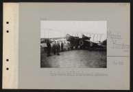 Monchy-Humières. Biplan allemand AEG de bombardement capturé intact