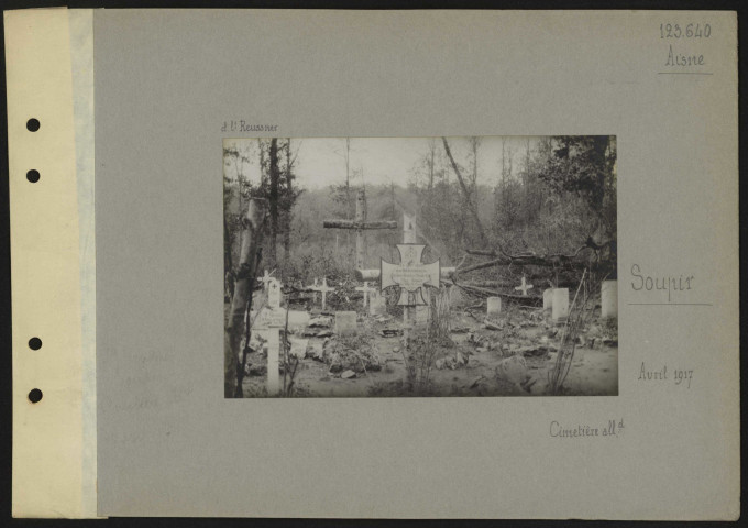 Soupir (Aisne). Cimetière allemand