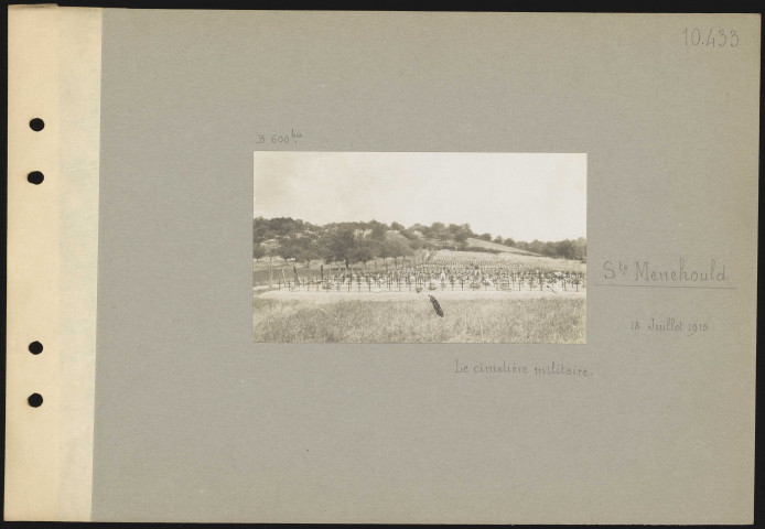 Sainte-Menehould. Le cimetière militaire